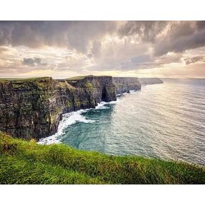 طلاء OKSgyta DIY بأرقام منحدرات من طلاء Moher Ireland Canvas مجموعة مع أصباغ الأكريليك للبالغين للبالغين المبتدئين هدية الأعمال الفنية 16 "x20" لا إطار