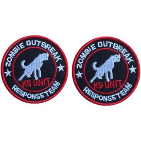 متوافق مع فريق الاستجابة لتفشي الزومبي K9 UNIT PATCH BATCH TUCTICALACTACAL BACK