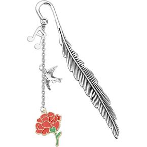 UJIMS Hadestown Merchandise Hadestown Musical Red Flower Bookmarks for Her Musical Lovers Gifts (MusicalRedFlowerBookmarks)
