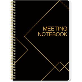 CKMorel Meeting Notebook لاجتماعات العمل منظمة العمل دفتر ملاحظات للتغذية ملاحظات ملاحظات الاجتماعات دفتر لدبر مخطط العمل الملاحظات المثالية للرجال والنساء (الوردي)