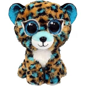 Beanie Baby Cobalt Blue Leopard Stuffed Animal Plush (6inch)