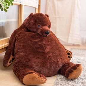 Teddy Bear Plush Toy Giant Bear Huge Bear Bear Giant Plush Dark Dark Brown 23.6 inch/60 cm