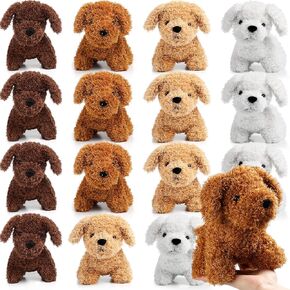 SYHOIDE 16 PCS DOG DOGS 7.87 Inges محشوة الكلاب بأقفاش محشو بالحيوانات عيد الفصح الحزب المفضل للبنات BOYS Goodie Bag Bag (كلب جرو)