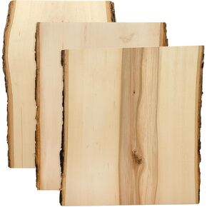 Walnut Hollow Rustic Basswood Plank ، 9-11 "Wide X 13" مع حافة الحافة الحية (حزمة 6) - لحرق الخشب ، ديكور المنزل ، وحفلات الزفاف الريفية