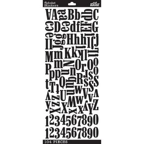 Sticko Alpha Sticker Black Foam, Multicolor