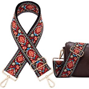 Purse Strap, 2" Cowhide Head Wide Adjustable Replacement Crossbody Bag Straps, Shoulder Bag Strap