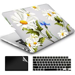 متوافق مع Macbook 12 Inch Case 2017 2016 2015 الإصدار A1534 مع شبكية العين ، حالة قذيفة صلبة بلاستيكية + غطاء لوحة المفاتيح + واقي الشاشة - دونات