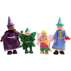 Bigjigs Toys Dolls Wooden Fantasy Dolls - Doll Doll House Torse ، PlaySet