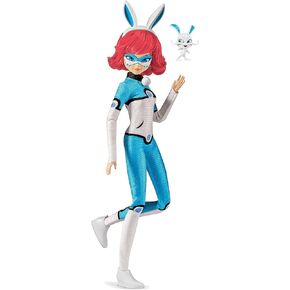 Bandai Miraculous Ladybug و Cat Noir Toys Bunnyx Fashion Doll | تعبر عن دمية Bunnyx 26 سم مع ملحقات Kwami | مجموعة دمى التمييز Superhero Superhero Bunnyx