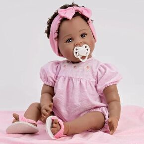 Paradise Galleries Toddler Girl Doll Ping Lau Designer Collection 20 Inch Lifelike Doll with Magnetic Pacifier Best Birthday Gift - Daisy May