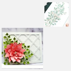 Grid 3D Backgrounds Frame Metal Cutting Die for Scrapbooking & Lapoo Wicker 3D Backgrounds Frame Metal Cutting Die for Scrapbooking
