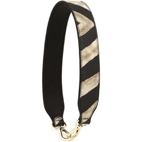 أحزمة محفظة استبدال حقائب اليد الجلدية PU أحزمة كيس الكتف حزام قلادة الهاتف (Zebra Black-17)