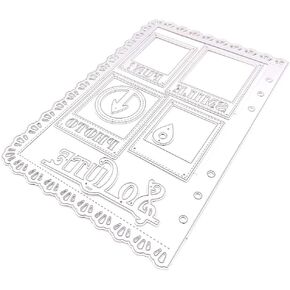 KSCRAFT Photo Planners Metal Cutting Dies Stencils for DIY Scrapbooking Decorative Embossing DIY Paper Cards