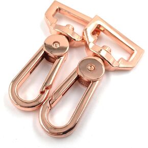 yixi-sbest 10 pcs 3/4 "(20 مم) داخل القطر د حلقة عالية الأمتعة مشبك جراد البحر مشبك Claw Claw من أجل حزام بوابة بوابة جراد البحر خطافات مقاطع أزياء Sned Snow (3/4 بوصة ، الذهب الوردي)