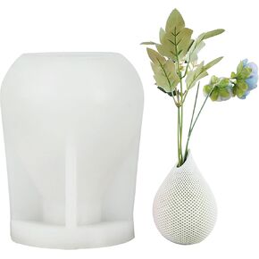 Vase Resin Molds Silicone, Teardrop Shape Candle Holder Resin Molds, Jewelry Silicone Casting Moulds for Wedding Party Dinner Table Centerpiece Home Decoration