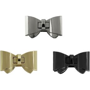 Xgng 3pcs محفظة تويست تويست أقفال محفظة حقيبة إغلاق clasp bowknot turn lock clasp hardware for diy pass handbag making accessories
