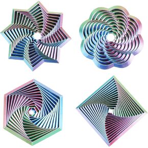 4 PCS Fractal Fidget Hexagon ، ألعاب حسية ثلاثية الأبعاد لتخفيف الإجهاد المطبوعة ل ADHD ، مرض التوحد ، الأطفال والكبار ، تصميم دوامة دوامة ، لعبة تململ ملونة ، مثالية للعطلات ، عيد الميلاد ، هدايا عيد الميلاد (الأخضر الأحمر)