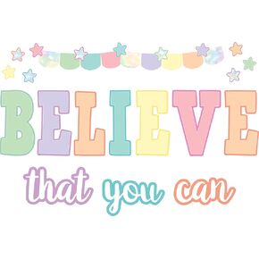 Teacher Created Resources Pastel Pop Believe That You Can Bulletin Board (TCR8412)