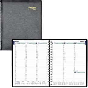 Blueline® 2025 Plan & Link ™ Essential Weekly Planner ، كتاب المواعيد ، 12 شهرًا ، من يناير إلى ديسمبر ، 11 "× 9.0625" ، أسود (C5950.81T-25)