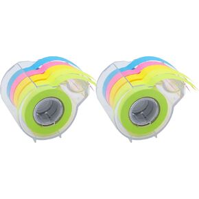 4A Sticky Notes, 4 Full Adhesive Sticky Rolls, 0.4 x 315 Inches, Colorful Sticky Roll Tape for Book, Notebook, Office, Home
