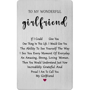 Girlfriend Card - Gifts for Girlfriend Sweetest Valentines Day Just Because Birthday Anniversary Long Distance Card
