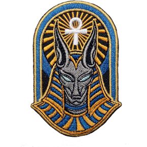 anubis head مصر الأساطير الأسطورية تصحيح التصحيح على. الحجم: 2.7 × 3.9 بوصة