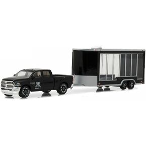 Hitch & Tow Greenlight 32130-D Series 13-2016 RAM 2500 with Display Trailer Graveyard Carz (2012-Current TV Series) - 2016 Ram 2500 and Glass Display Trailer 1:64 Scale