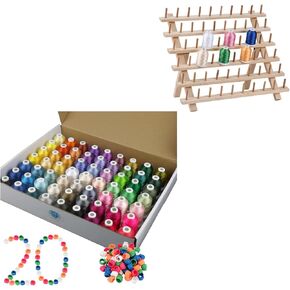 Simthread التطريز باقة حزمة الحزمة الأساسية - Brother 63 Color