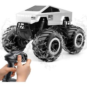 RC Monster Trucks Fast Remote Control Cars for Boys Age 4-7 8 9 10 11 12+ Year Old - Kids Mechanical Dinosaur Toy Stunt Car With Upgraded All-Terrain Wheels & Lights & Spray, Best Birthday Gift