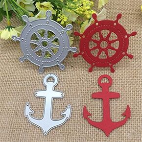 1 PCS Sailing Ancor Ship Dies Diays ، DIY Scrapbooking Artist Metal Cutting Dies Scrapbooking Photo Photo Card Paper Paper Craft DIY