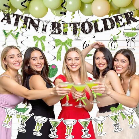 زخارف عيد ميلاد أقدم من tini للنساء ، البكالوريوس القوس زخارف حفلة إسبرسو مارتيني زخارف حفلة عيد ميلاد الكرز للبنات والنساء اللافتات السقف الأخضر لحفل tini. in Kuwait