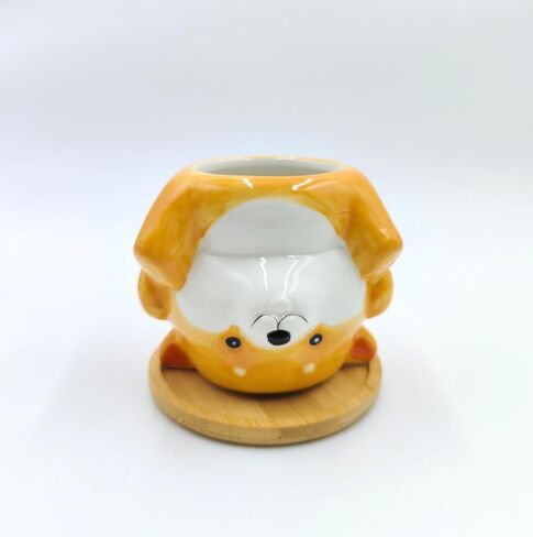 Cute Dog Pencil Holder for Desk Animal Shaped Succulent Planter Office Pen Holder Gift for Dog Lover, Boy, Girls, Women, Men (Dog) in Saudi Arabia