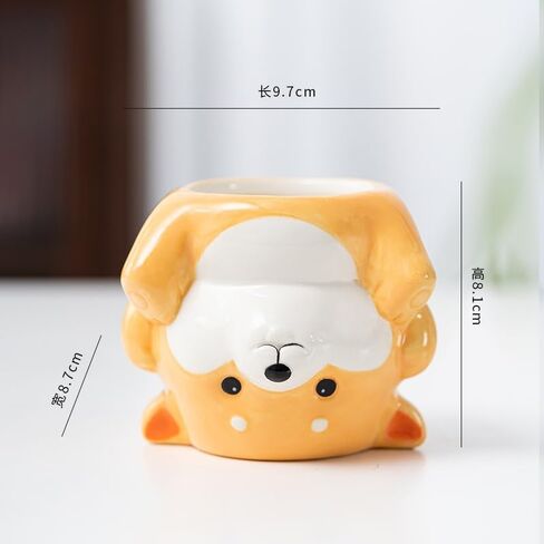 Cute Dog Pencil Holder for Desk Animal Shaped Succulent Planter Office Pen Holder Gift for Dog Lover, Boy, Girls, Women, Men (Dog) in Saudi Arabia