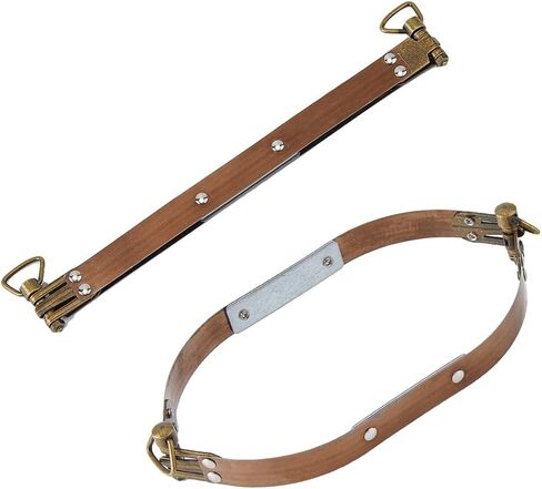 SUPERFINDINGS 2PCS 9.8" Metal Internal Flex Frames with Loop Iron Purse Frame Coin Handbag Hinges Kiss Clasp Spring Clip Hook for Wallet Bag DIY Craft Sewing Purse Making in Saudi Arabia