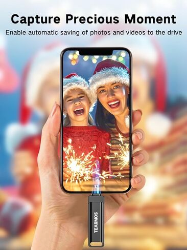 128GB Flash Drive Intended for iPhone iPad, Memory Stick Storage for Photos and Videos Backup, Compatible with iPhone iPad Android PC, Plug and Play, No Application Required (Metal Silver) in Saudi Arabia