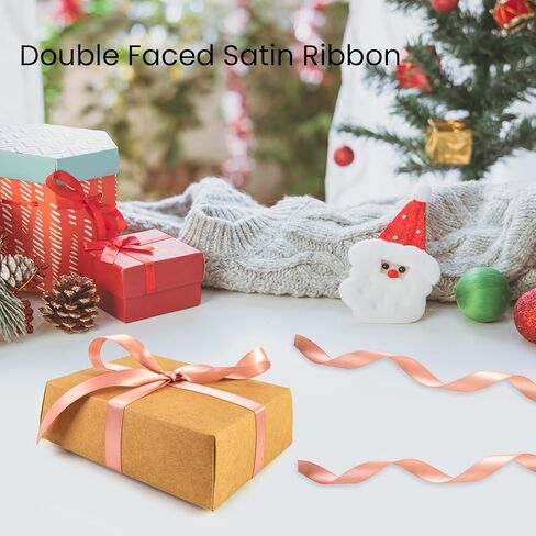 مزدوج الوجه الأبيض الساتان الشريط 5/8 بوصة × 100 ياردة ، شرائط البوليستر النسيج الحرفية لالتفاف الهدايا ، الزفاف ، صنع القوس ، إكليل ، زخرفة العطلات ، خياطة DIY (أبيض) in Kuwait