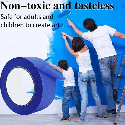 Painters Tape 2 Inch Wide, 10-Packs Blue Painters Tape for General Purpose Use, 2 Inches X 55 Yards X 10 Rolls, 550 Yards in Total in Kuwait