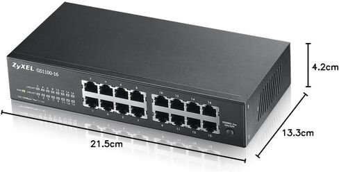Zyxel 16 Port Network Ethernet Switch | Unmanaged Gigabit | GS1100-16 in Kuwait