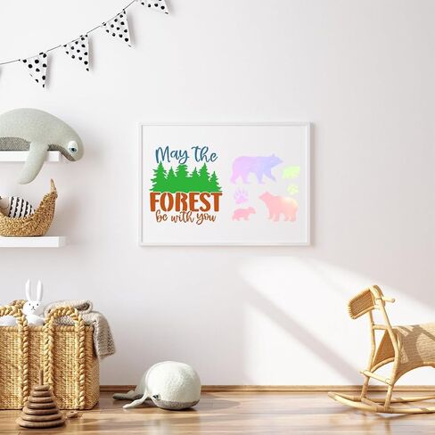 36 Pcs Animal Painting Stencils Tree Stencils Template Reusable Forest Mountain Stencils Bear Wolf Deer Animal Stencil for Painting on Wood Wall Rocks Canvas DIY Crafts Home Décor in Kuwait