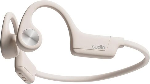 Sudio B2 Wireless Earphones with Bluetooth 5.3, Bone Conduction Technology, Microphones, Spatial Sound by Dirac Virtuo, Up to 7.5 Hours Playtime, Quick Charge, IPX5 Water Resistance (Black) in Kuwait