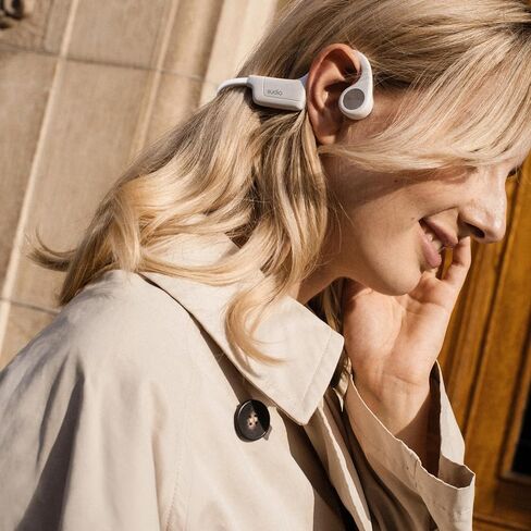 Sudio B2 Wireless Earphones with Bluetooth 5.3, Bone Conduction Technology, Microphones, Spatial Sound by Dirac Virtuo, Up to 7.5 Hours Playtime, Quick Charge, IPX5 Water Resistance (Black) in Kuwait