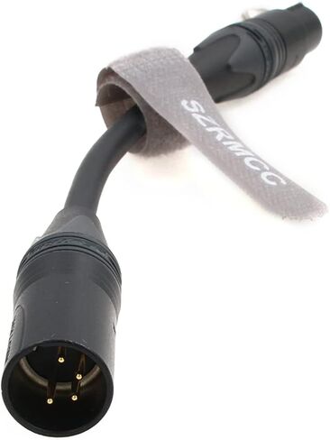 SZRMCC Original XLR 4 Pin Male to XLR 4 Pin Female Monitor Power Cable for Sony F55/F5 Camera Practilite 602 DSLR Camcorder (Original XLR 4pin 3M) in Kuwait