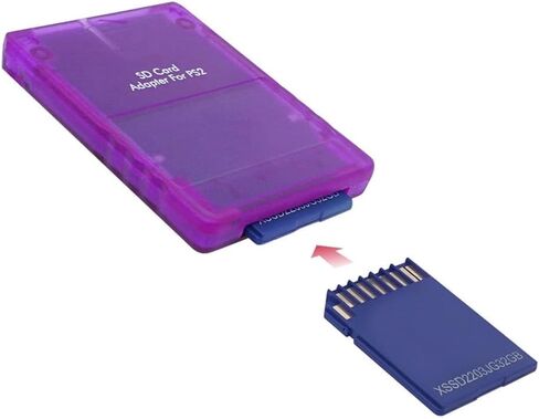 SIO2SD SD Card Reader Adapter for PS2 Fat Console Memory Card Expansion for SIO Replacement Memory Card Reader for PS2 Not a Memory Card But a Adapter (Red) in Kuwait