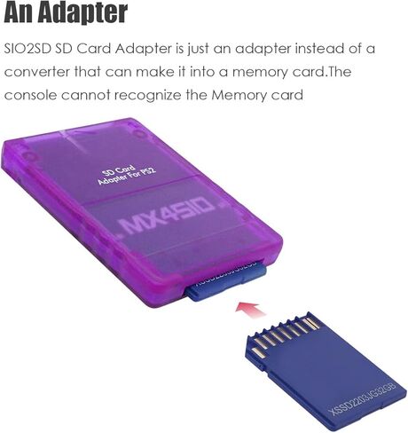 SIO2SD SD Card Reader Adapter for PS2 Fat Console Memory Card Expansion for SIO Replacement Memory Card Reader for PS2 Not a Memory Card But a Adapter (Red) in Kuwait