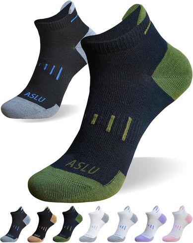 جوارب رياضية قابلة للتنفس، 6/12 زوجًا من جوارب الكاحل المبطنة للرجال والنساء بدون خياطة مقاس 10-13 in Kuwait