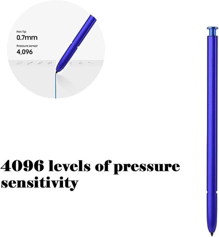 Note 10 S Pen WithBluetooth Replacement for Samsung Galaxy Note 10/Note 10 Plus/Note 10+ 5G Stylus Pen,4095 Pressure Sensor(Aura Glow Silver) in Saudi Arabia