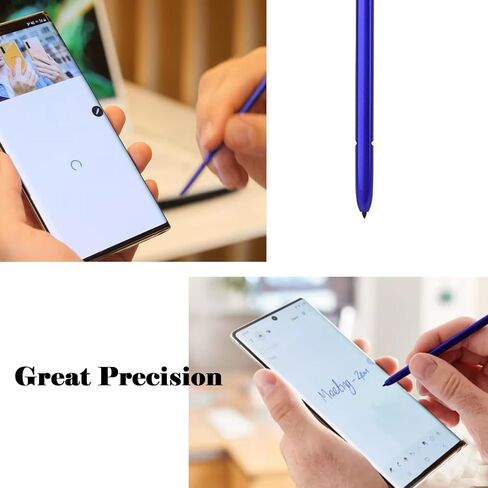 Note 10 S Pen WithBluetooth Replacement for Samsung Galaxy Note 10/Note 10 Plus/Note 10+ 5G Stylus Pen,4095 Pressure Sensor(Aura Glow Silver) in Saudi Arabia
