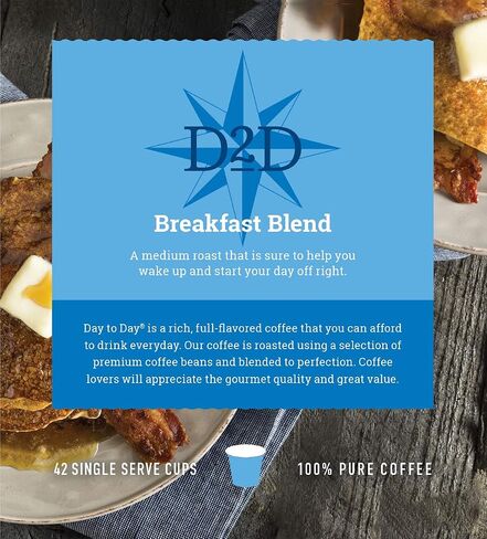 Day To Day 200-Count Donut Blend, Medium Roast Single Serve Coffee Pods for K-Cup Keurig Brewers in Saudi Arabia