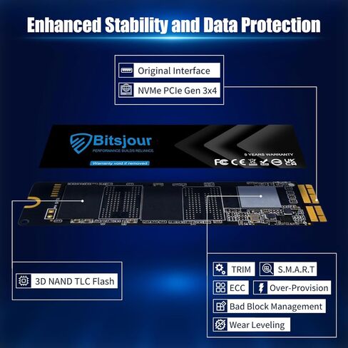 256GB mSATA SSD SATA III 6Gb/s Single-Sided Mini Internal Solid State Drive 3D TLC NAND, for Ultrabook Desktop PC Laptop in Kuwait