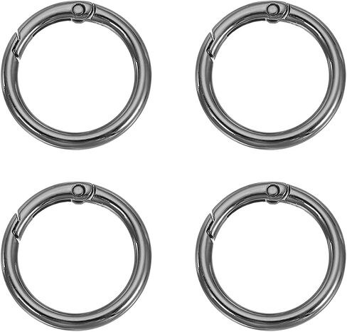 Patikil Spring O Rings ، مقاطع مستديرة معدنية مفاتيح المفاتيح المقطوعة مشابك لأكياس مفاتيح أكياس المحافظ in Saudi Arabia